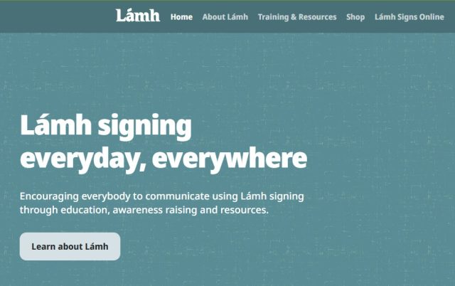 New Lámh website launched - www.www.lamh.org
Have a visit today.