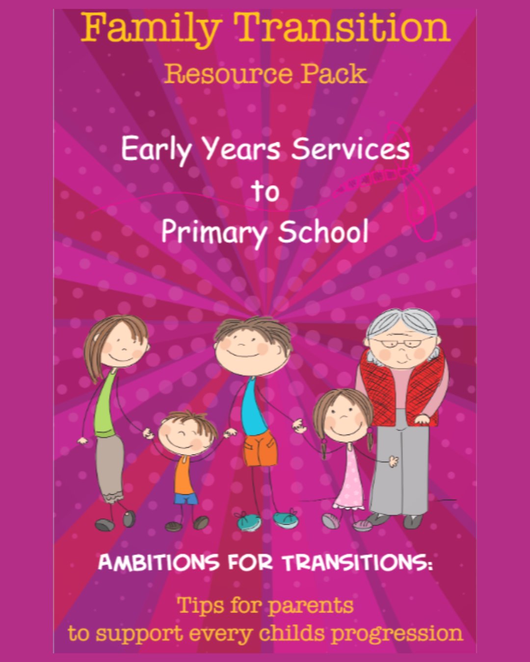 Family Transitions Resource Pack
Is your child moving from an Early Years Service to Primary School?
If so this useful booklet has loads of practical tips and advice to support their transition.
https://www.kerrycountychildcare.com/parents/family-transition-resource-pack/