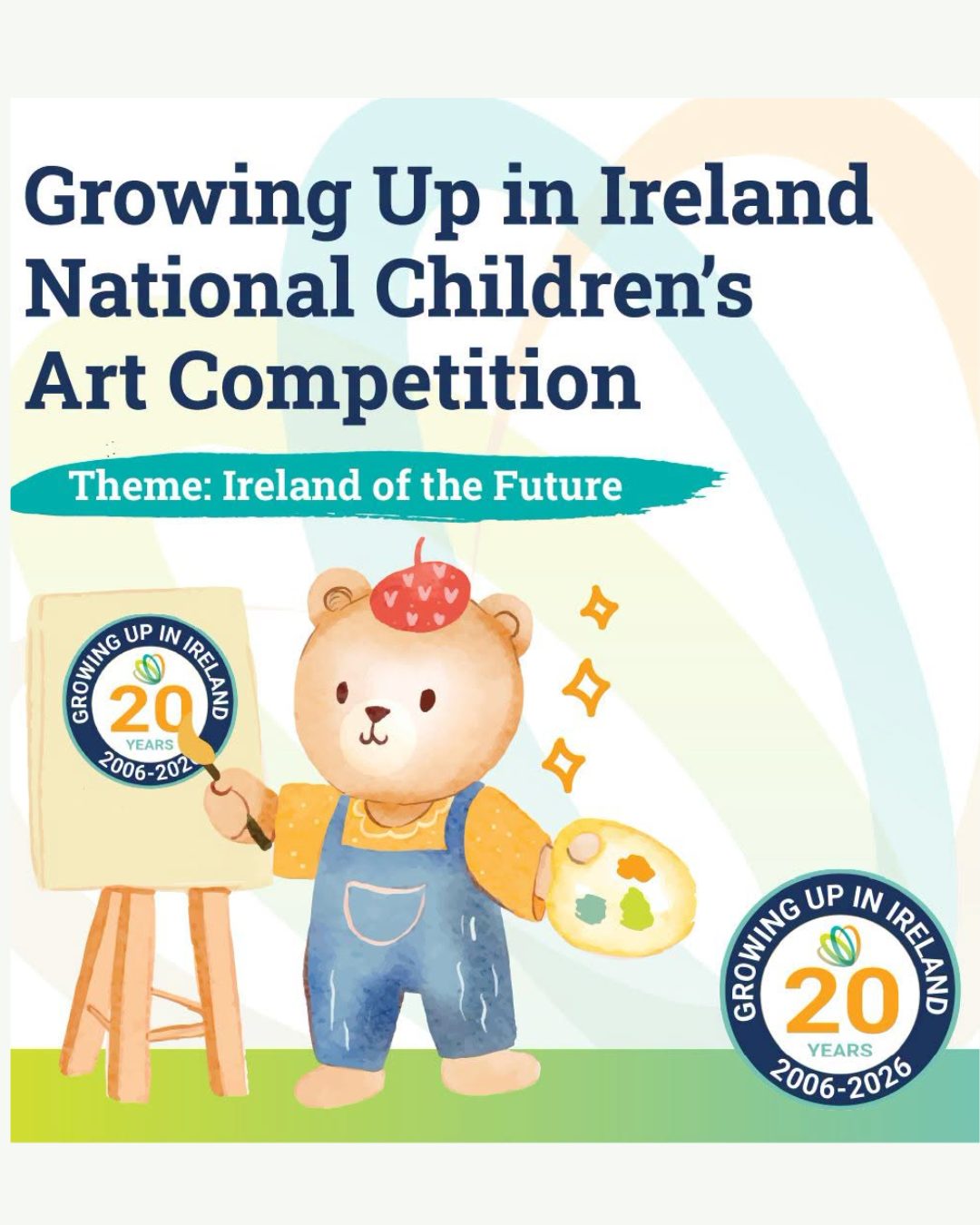 There's still time to enter the GUI National Children’s Art Competition!

The DCDE are inviting children aged 4-15 to show us their creativity through an artwork sharing their vision of an “Ireland of the Future”.

Entries must be submitted by 12pm on Friday, 23 October 2026. For competition details, including how to enter and terms and conditions, please see here: https://www.gov.ie/.../campaigns/art-competition-2026/